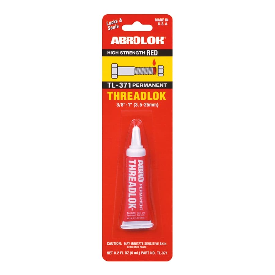 ABRO Threadlok Industrial-Grade Epoxy Resin Adhesive, Red, 6 ml, High Strength, Versatile, Easy to Use, Prevents Loosening, Ideal for Fasteners--TL371 ( MABR0015) ABRO Threadlok Industrial-Grade Epoxy Resin Adhesive, Red, 6 ml, High Strength, Versatile, Easy to Use, Prevents Loosening, Ideal for Fasteners--TL371 ( MABR0015)